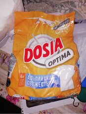 Стиральный порошок Dosia, 4 кг, автомат, для белого белья, Optima Альпийская свежесть - фото 6 от пользователя