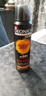 Дезодорант Deonica, Energу Shot, для мужчин, спрей, 150 мл - фото 2 от пользователя