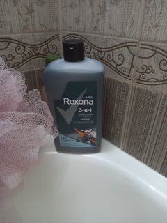 Гель для душа и шампунь Rexona, 3 в 1 Активный уголь, для мужчин, 750 мл - фото 6 от пользователя