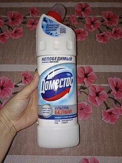 Чистящее средство универсальное, Domestos, Ультра белый, гель, 1 л - фото 7 от пользователя