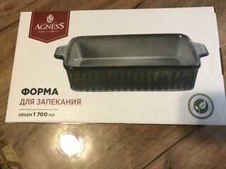 Форма для запекания керамика, 19х32.5х6.5 см, 1.7 л, прямоугольная, Agness, Reactive Beige, 780-105 - фото 1 от пользователя