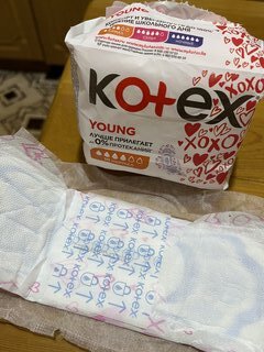 Прокладки женские Kotex, Young Normal, 10 шт, для девочек подростков, 4426 - фото 1 от пользователя