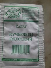 Семена Салат полукочанный, Кучерявец Одесский, 0.5 г, белая упаковка, Седек - фото 3 от пользователя