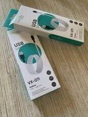 Кабель Vixion, VX-07i, Lightning 8-pin, 2 разъема, 2.4 А, 1 м, усиленный, белый - фото 1 от пользователя