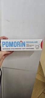 Зубная паста Pomorin, Regular, Бережное отбеливание, 100 мл - фото 6 от пользователя