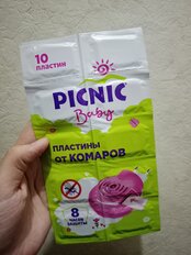 Репеллент от комаров, пластина, для детей, Picnic, Baby, 10 шт - фото 9 от пользователя