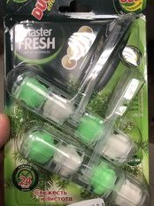 Подвеска для унитаза Master Fresh, Хвоя, 2 шт, Duo effect 5 в 1 - фото 3 от пользователя