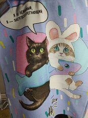 Полотенце кухонное вафельное, 45х60 см, 100% хлопок, Кис-кис, в ассортименте, Россия, Трт3109-1/150 - фото 4 от пользователя