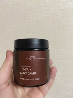 Свеча декоративная ароматическая, в стакане, Stella Fragrance, St Tonka Macadamia, 90 гр, SF0422 - фото 3 от пользователя