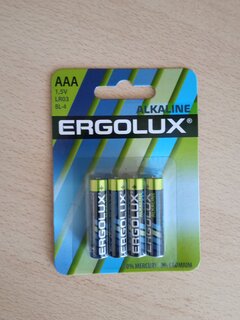 Батарейка Ergolux, ААА (LR03, 24A), Alkaline, щелочная, 1.5 В, блистер, 4 шт, 11744 - фото 5 от пользователя