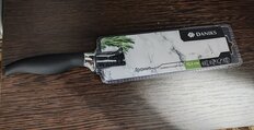Нож кухонный Daniks, Гранит, универсальный, нержавеющая сталь, 12.5 см, рукоятка пластик, YW-A204-UT - фото 3 от пользователя