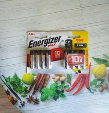 Батарейка Energizer, АА (LR06, LR6), Max, алкалиновая, 1.5 В, блистер, 8 шт, E300112403 - фото 2 от пользователя