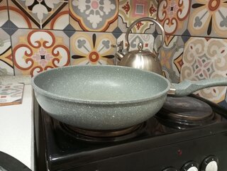 Сковорода-вок алюминий, 30 см, антипригарное покрытие, Daniks, Олимп, серая, индукция, WOK309-DB-IND - фото 1 от пользователя