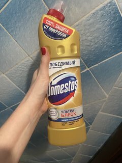 Чистящее средство универсальное, Domestos, Ультра блеск, гель, 1 л - фото 1 от пользователя