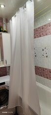 Штора для ванн 180х180 см, полиэстер, Ромбики, белая, STSC1012 - фото 6 от пользователя