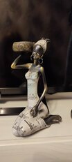 Фигурка декоративная Африканка в белом платье, 18 см, в ассортименте, Y6-2102 - фото 3 от пользователя