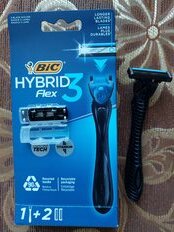 Станок для бритья Bic, Flex3 Hybrid, 3 лезвия, 2 сменные кассеты, 921449 - фото 1 от пользователя