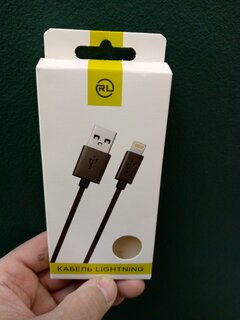 Кабель USB, Red Line, lightning, 1 м, 8 - pin, для Apple, черный, УТ000008646 - фото 9 от пользователя