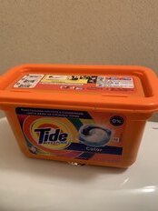 Капсулы для стирки Tide, Все в 1 Pods Color, 15 шт, капсула 22.8 г - фото 7 от пользователя