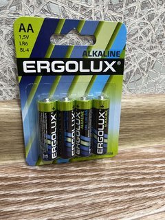 Батарейка Ergolux, АА (LR6, 15A), Alkaline, щелочная, 1.5 В, блистер, 4 шт, 11748 - фото 2 от пользователя