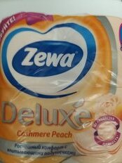 Туалетная бумага Zewa, Deluxe, 3 слоя, 4 шт, 18.8 м, с втулкой, персик - фото 3 от пользователя