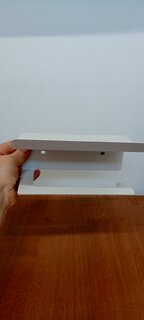 Держатель для туалетной бумаги, с полкой, 17х12х7.5 см, металл, белый, A340121 - фото 1 от пользователя