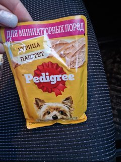 Корм для животных Pedigree, 80 г, для собак миниатюрных пород, паштет, курица, F5881 - фото 3 от пользователя