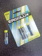 Батарейка Ergolux, ААА (LR03, 24A), Alkaline, щелочная, 1.5 В, блистер, 4 шт, 11744 - фото 5 от пользователя