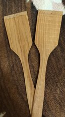 Лопатка кулинарная кухонная, бук, 29х6х0.4 см, навеска, НД-18 - фото 2 от пользователя