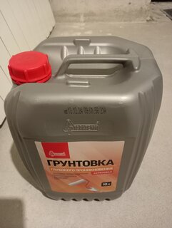 Грунтовка воднодисперсионная, акриловая, Старатели, глубокого проникновения, для внутренних и наружных работ, 10 л - фото 4 от пользователя