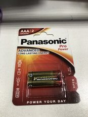 Батарейка Panasonic, ААА (LR03, 24A), Pro Power, щелочная, 1.5 В, блистер, 2 шт, 7452 - фото 8 от пользователя