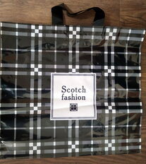 Пакет-сумка 39х36 см, с петлевой ручкой, черный, Scotch fashion, 007156 - фото 7 от пользователя
