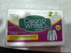 Мыло хозяйственное от пятен, Duru, Clean&amp;White, 120 г, 504948 - фото 5 от пользователя