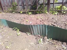 Лента бордюрная для газонов, пластмасса, 20х900 см, обрамление клумб, газонов, грядок, зеленая, Волна - фото 2 от пользователя