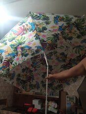 Зонт пляжный 180 см, с наклоном, 8 спиц, металл, Разноцветные листья, LG04 - фото 6 от пользователя