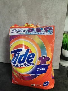 Стиральный порошок Tide, 6 кг, автомат, для цветного белья, Color - фото 7 от пользователя