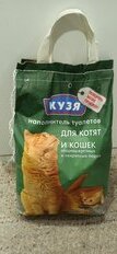 Наполнитель для лотка впитывающий, 4.5 л, для котят и кошек, Кузя - фото 2 от пользователя