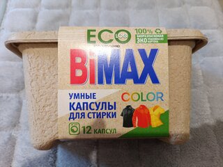 Капсулы для стирки BiMAX, ECO Color, 12 шт - фото 2 от пользователя