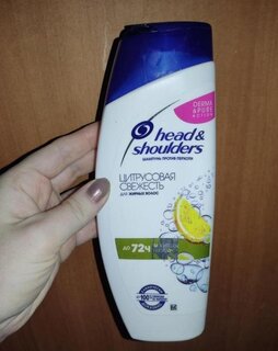 Шампунь Head &amp; Shoulders, Цитрусовая свежесть 2в1, против перхоти, 400 мл - фото 6 от пользователя