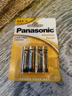 Батарейка Panasonic, ААА (LR03, 24A), Alkaline Power, щелочная, 1.5 В, блистер, 4 шт - фото 2 от пользователя