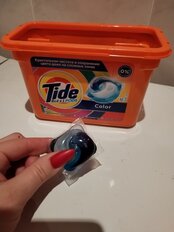 Капсулы для стирки Tide, Все в 1 Pods Color, 18 шт, капсула 24.8 г - фото 9 от пользователя