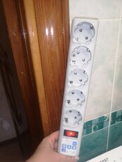 Сетевой фильтр 5 гнезд, 5 м, 3х0.75 мм², с заземлением, 2.2 кВт, Power Cube, 330079 - фото 4 от пользователя