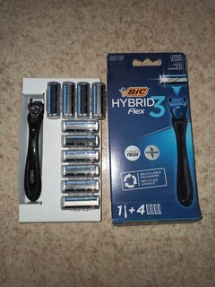 Станок для бритья Bic, Flex3 Hybrid, для мужчин, 3 лезвия, 4 сменные кассеты, 8930161 - фото 6 от пользователя