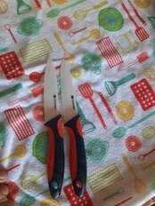 Нож кухонный Daniks, Дублин, для овощей, керамика, 10 см, рукоятка пластик, CK0605-3 - фото 2 от пользователя