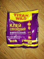 Клей для виниловых обоев, Titan Wild, 200 г, пакет, TWV200-SP - фото 1 от пользователя