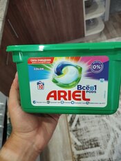 Капсулы для стирки Ariel, Pods Все-в-1 Color, 10 шт, капсула 22.8 г - фото 6 от пользователя