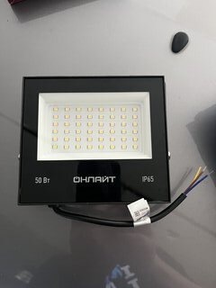 Прожектор светодиодный, Онлайт, 50 Вт, 4000 К, IP65, черный, 71659 - фото 2 от пользователя