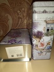 Банка для сыпучих продуктов, металл, 6.5х10х16 см, с крышкой, рисунок в ассортименте, Французская, Y3-1195/322035 - фото 6 от пользователя