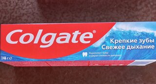 Зубная паста Colgate, Крепкие зубы Свежее дыхание, 100 мл - фото 1 от пользователя