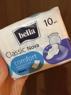 Прокладки женские Bella, Nova Classic Comfort Drainette Air, 10 шт, BE-012-RW10-E08 - фото 1 от пользователя